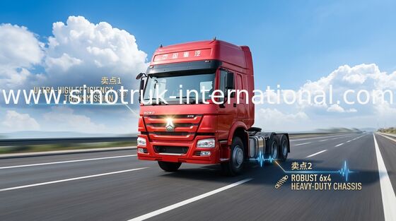Tractorvrachtwagen SINOTRUK HOWO LHD 6X4 Euro2 380HP ZZ4257S3241W