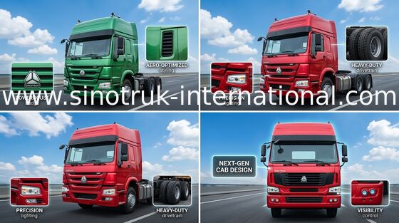 De Tractorvrachtwagen LHD 6X4 Euro2 371HP ZZ4257S3241V van SINOTRUK HOWO
