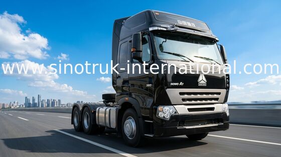 A7 HOWO-Tractorvrachtwagen LHD 6X4 Euro2 380 HP Twee Ligplaats ZZ4257N3247N1B