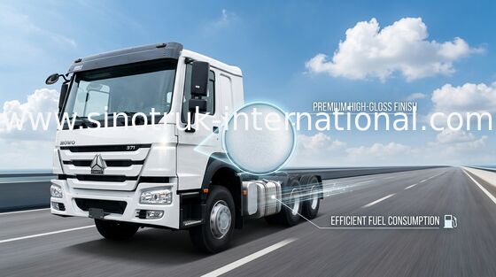 Het lage van de de Aanhangwagenvrachtwagen 290HP van de Brandstofverbruiksinotruk HOWO Tractor Eenpersoonsbed