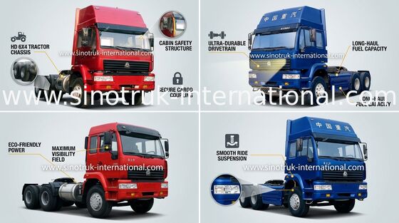 De Gouden Prins LHD 6X4 Euro2 290HP ZZ4251M3241W van de tractorvrachtwagen SINOTRUK