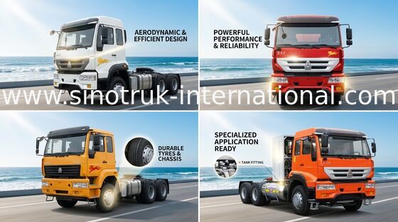 De Gouden Prins 6X4 Euro2 336HP 25Tons ZZ4251N3241W van de tractorvrachtwagen SINOTRUK