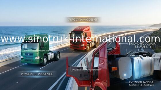 Tractorvrachtwagen SINOTRUK HOWO RHD 4X2 Euro2 336HP ZZ4187N3511W