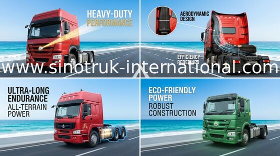 Grote de Tractorvrachtwagen SINOTRUK HOWO RHD 4X2 Euro2 290HP van de Ladingscapaciteit