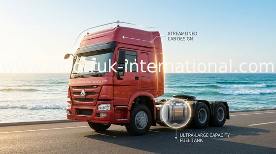 Tractorvrachtwagen SINOTRUK HOWO LHD 4X2 Euro2 371HP ZZ4187S3511W