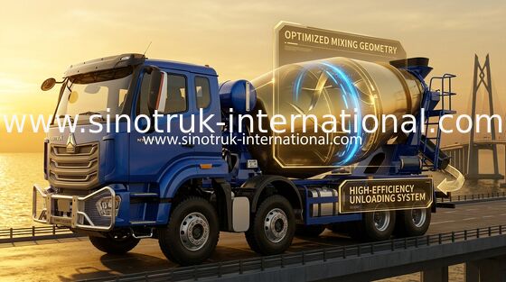 SINOTRUK HOWO NX 371PK 8*4 12 Wielen Betonmixer Vrachtwagen, Betonmixer, Cementmixer Vrachtwagen