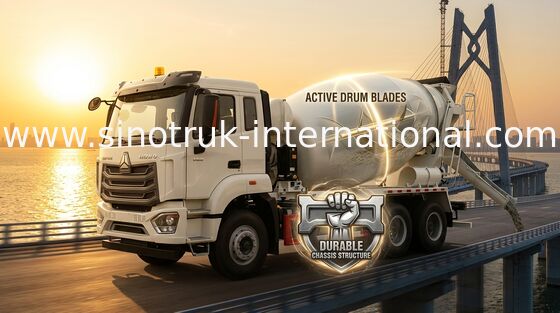 Nieuwe Howo Betonmixer Truck 16CBM 8 X 4 Euro 2 400HP Constructie