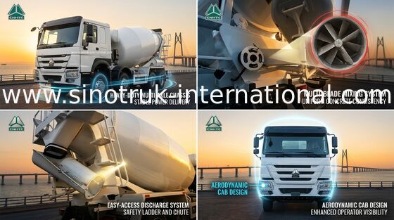 Howo Betonmixer Truck 16CBM 8 X 4 Euro 2 400HP Constructie LHD