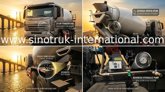 Het Materiaal van de de Mixer Concrete Mixer van de cementvrachtwagen SINOTRUK HOWO A7