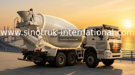 Van de de Vrachtwagen10cbm Capaciteit van de dieselmotor Concrete Mixer Klaar de Mengelings Concrete Aanhangwagen