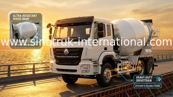 Van de de Concrete Mixerpomp van SINOTRUK HOHAN de Vrachtwagen Euro2 290HP 6X4 ZZ5255GJBM3846B1