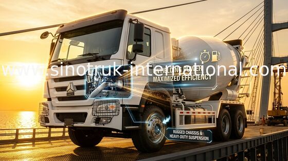 HOWO 8*4 12 Wielen Betonmengtruck 400 pk 16CBM Grote kracht Grote capaciteit
