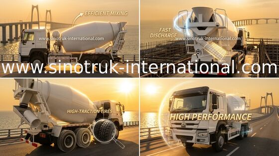 De Concrete Mixervrachtwagen Bouw van 340Hp van 10-20CBM 6 X 4 van Sinotrukhowo de Euro 2