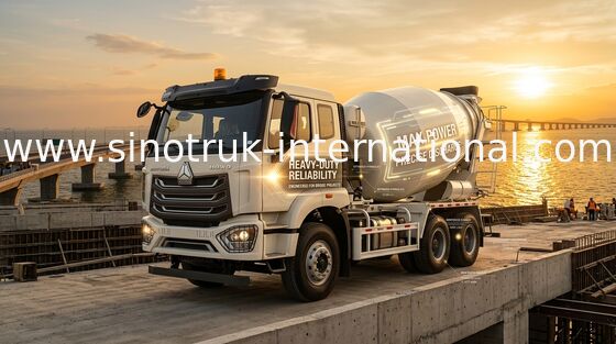 Witte Euro 2 van de de Concrete Mixervrachtwagen van RHD 6×4 10wheels