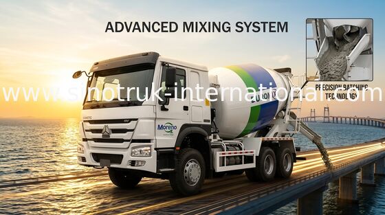 De Concrete Mixervrachtwagen 371HP LHD van SINOTRUK HOWO 6x4