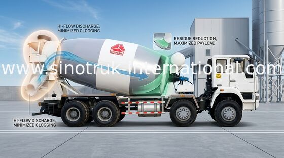 14CBM de Mixer van het de Aanhangwagencement van de concrete Mixervrachtwagen 336HP 8X4 LHD ZZ5311GJBN3261W