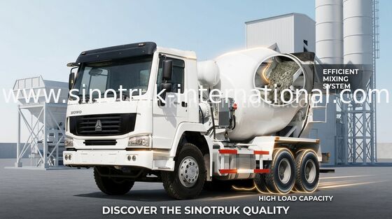 De industriële Vrachtwagen van het de Mixercement van het Concrete Mixervoertuig 8CBM 290HP 6X4 LHD