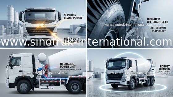Mobiele Concrete Mengselvrachtwagen, het Industriële Voertuig van de Cementmixer RHD 6X4