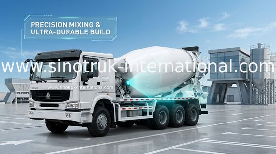 Concrete Mixervrachtwagen SINOTRUK HOWO 12CBM Euro2 290HP 6X4 RHD ZZ5257GJBM4048W