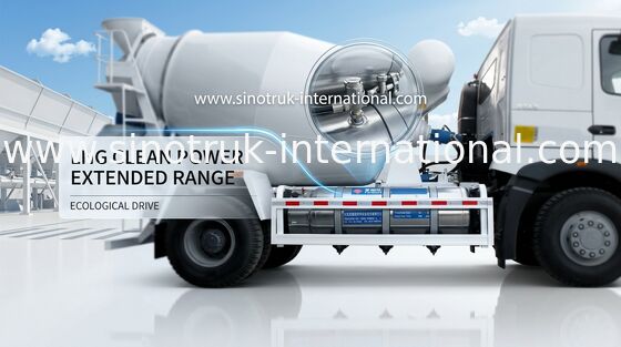 10 de kubieke Vrachtwagen van de Meters Concrete Mixer met Pomp A7 371HP 6X4 RHD