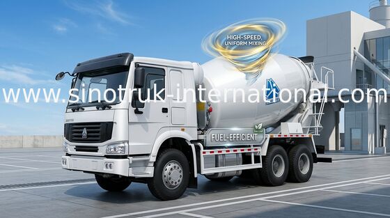Concrete Mixervrachtwagen SINOTRUK HOWO 12CBM Euro2 371HP 6X4 RHD ZZ5257GJBN4048W