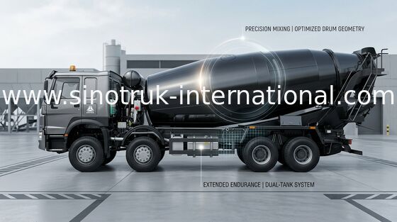 De Concrete Mixervrachtwagen 371HP van SINOTRUK HOWO 8x4 LHD