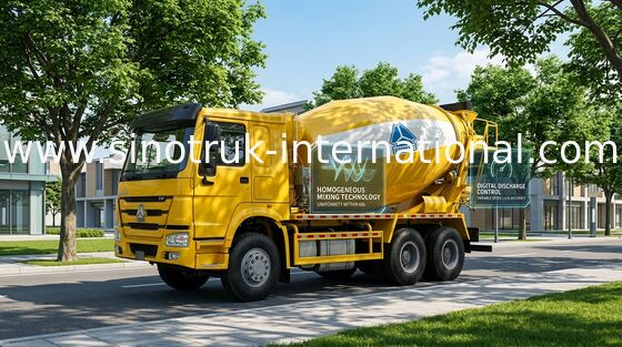 De Concrete Mixervrachtwagen 12CBM 336HP 6X4 RHD ZZ5257GJBN4048W van SINOTRUK HOWO