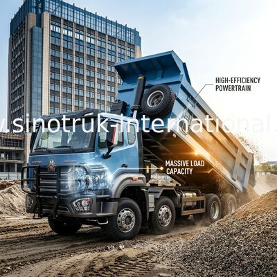 400HP 6x4 Dump Truck – 50T Payload, 20CBM U-Body: Efficiency Meets Durability