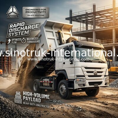 Grote capaciteit 27 kubieke meter 4 as dumptruck 400 pk voor efficiënte werking