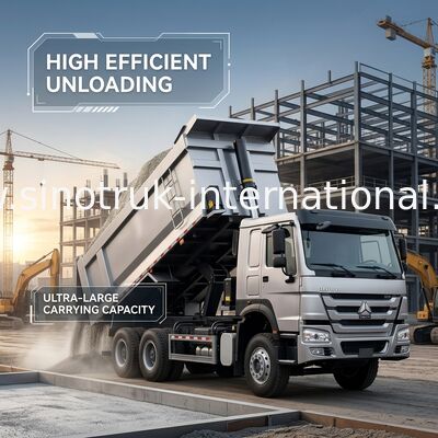 Tipper Truck SINOTRUK HOWO 400HP 12 Wielen LHD 40Tons 30CBM ZZ3317V3567B1