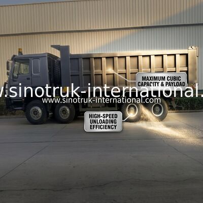 Tipper Truck Sinotruk Hohan 400 pk 10 wielen Lhd 40 ton 20-30cbm ZZ3317N356JB1 Grijs