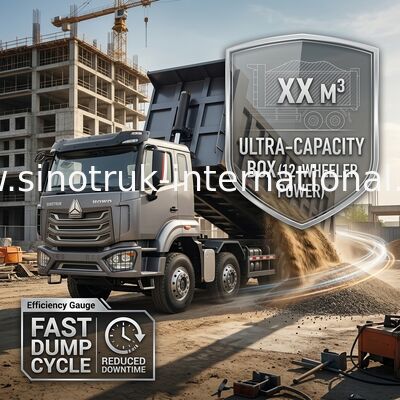 5300*2300*1500mm Cargo Box Heavy Duty Dump Truck voor glad vrachtvervoer RHD / LHD Rijtype