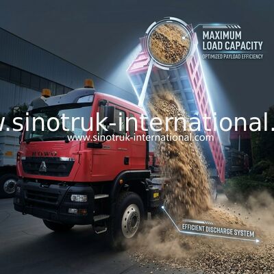 8 × 4 Lhd 12 Wielen Sinotruk Tipper 400 pk Euro 2
