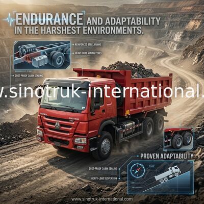 SINOTRUK HOWO 380HP LHD Kipper Dumper 6X4 ROOD