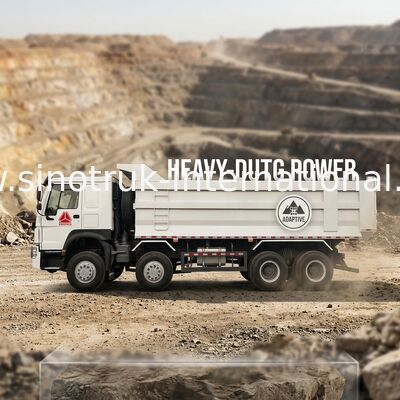 SINOTRUK HOWO Mining Tipper Dump Truck 12 Wielen 400 pk 8 × 4 U type