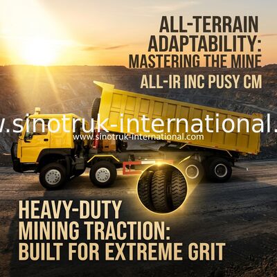 Sinotruk Howo Tipper Dump Truck 400hp 8 × 4 50-60Tons Lhd 12 Wielen Groot dienblad