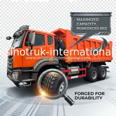 Sinotruk Hohan Tipper Dump Truck N7 6 × 4 10 Wielen 380 pk Lhd of Rhd
