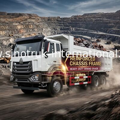 De Vrachtwagen van de Sinotrukhowo 8X4 Stortplaats 380hp 12 Wielen Witte H77L ZZ3317V386JB1R