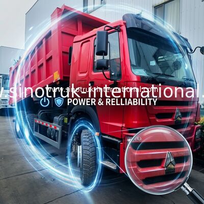 Sinotruk Howo Tipper Dump Truck 380Hp 6 × 4 Met Hyva Hydraulische Cylinder Voor Mijnbouw