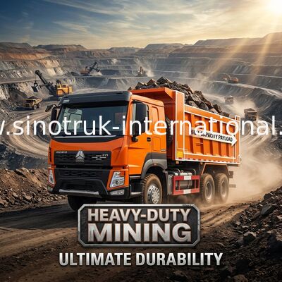 SINOTRUK ORANJE VAN DE DE KIPPERSstortplaats VAN HOWO 371HP 6X4 DE VRACHTWAGEN30t LADING