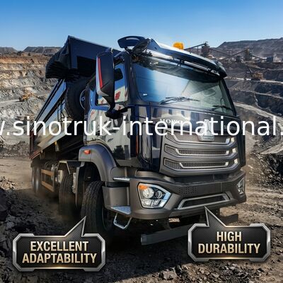LHD 8×4 10wheels HOWO Tipper Dump Truck High Horsepower 371HP