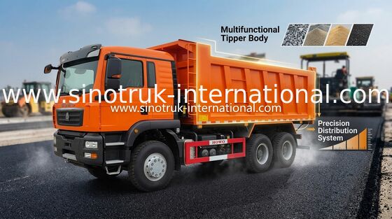 De Grote Capaciteit Tipper Dump Truck For Construction van HOWO RHD 30 - 40 Ton