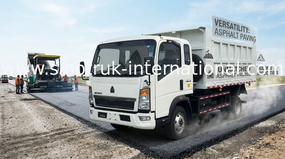 Van de de Plichtsstortplaats van 116HP HOWO 4X2 Lichte de Vrachtwagenrhd Rechtse aandrijving