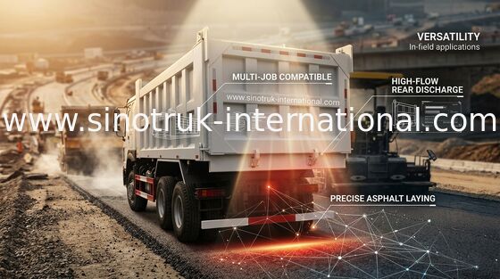Witte de Stortplaatsvrachtwagen van 336HP SINOTRUK HOWO 6x4 25 ton van LHD