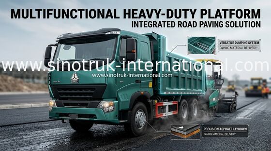 De zware Vrachtwagen van de het Huisvuilstortplaats van SINOTRUK HOWO A7 met Tijd Met lange levensuur, 5800*2300*1500mm