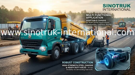 Het lage van de Profielkipper Op zwaar werk berekende 6x4 Sinotruk Howo 290HP wijd Gebruik van de de Stortplaatsvrachtwagen