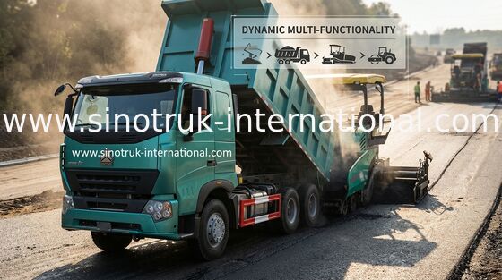 Van de de Kippersvrachtwagen van ZZ3257M3847N1 Howo van het de Motorbrandstofverbruik 8×4 van Sinotruk Aandrijvingstype