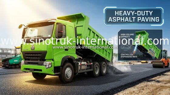 De Stortplaatsvrachtwagen ZZ3257N3847N1 van SINOTRUK HOWO 6x4 371HP RHD