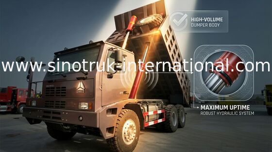 Van de de Mijnbouwkipper van SINOTRUK HOWO van de de Stortplaatsvrachtwagen ZZ5707S3840AJ het Skeletcabine Met hoge weerstand