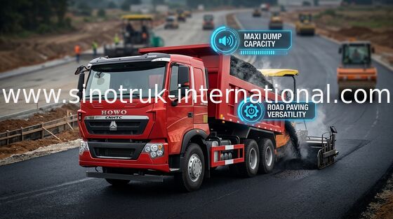 360HP LHD 30 - 40 van de de Stortplaatsvrachtwagen van Sinotruk Howo 6x4 Internationale de Kipperston van de Vrachtwagen van Howo